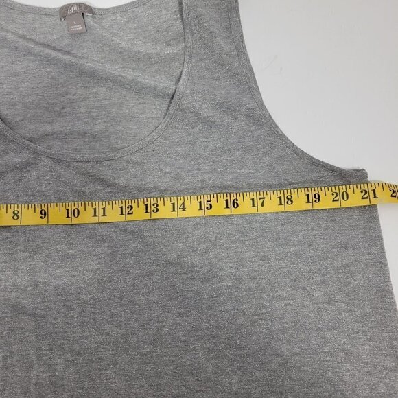 J Jill Women's Grey Sparkle Shimmery Very Soft Tank Top in a Size Large - Picture 12 of 12